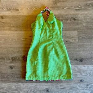 Reversible halters dress